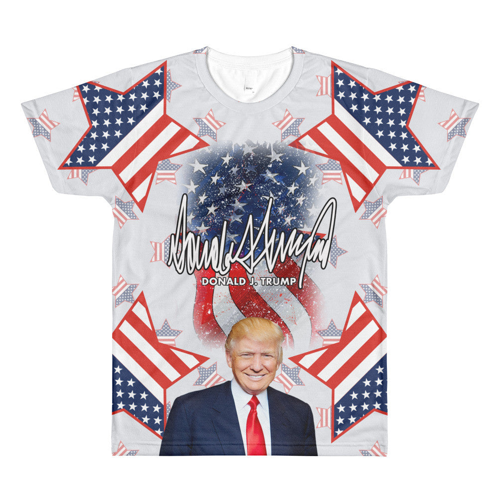 Patriotic Donald Trump Sublimation Men’s T-Shirt - Miss Deplorable