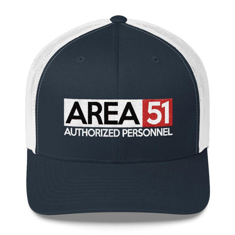 Area 51 Trucker Hat - Storm Area 51 Hats - Authorized Personnel CrewneckTrucker Cap - Trump Save America Store 2024