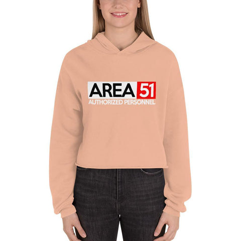 Area 51 Crop Hoodie - Storm Area 51 Shirt - Authorized Personnel Cropped Top - Trump Save America Store 2024