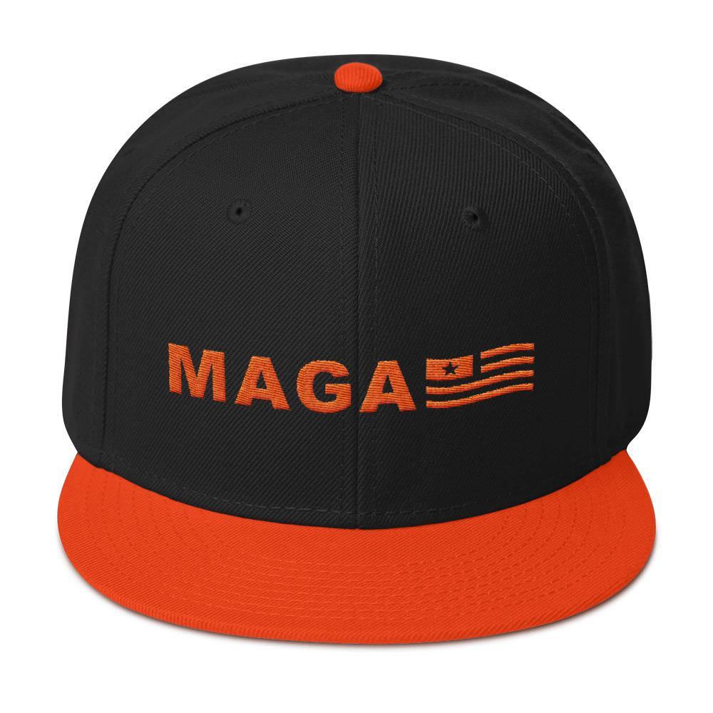 Donald Trump Orange Halloween MAGA Snapback Hat - Trump Save America Store 2024