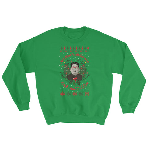 Funny Trump Kim Jung Un Christmas Ugly Sweater - Miss Deplorable