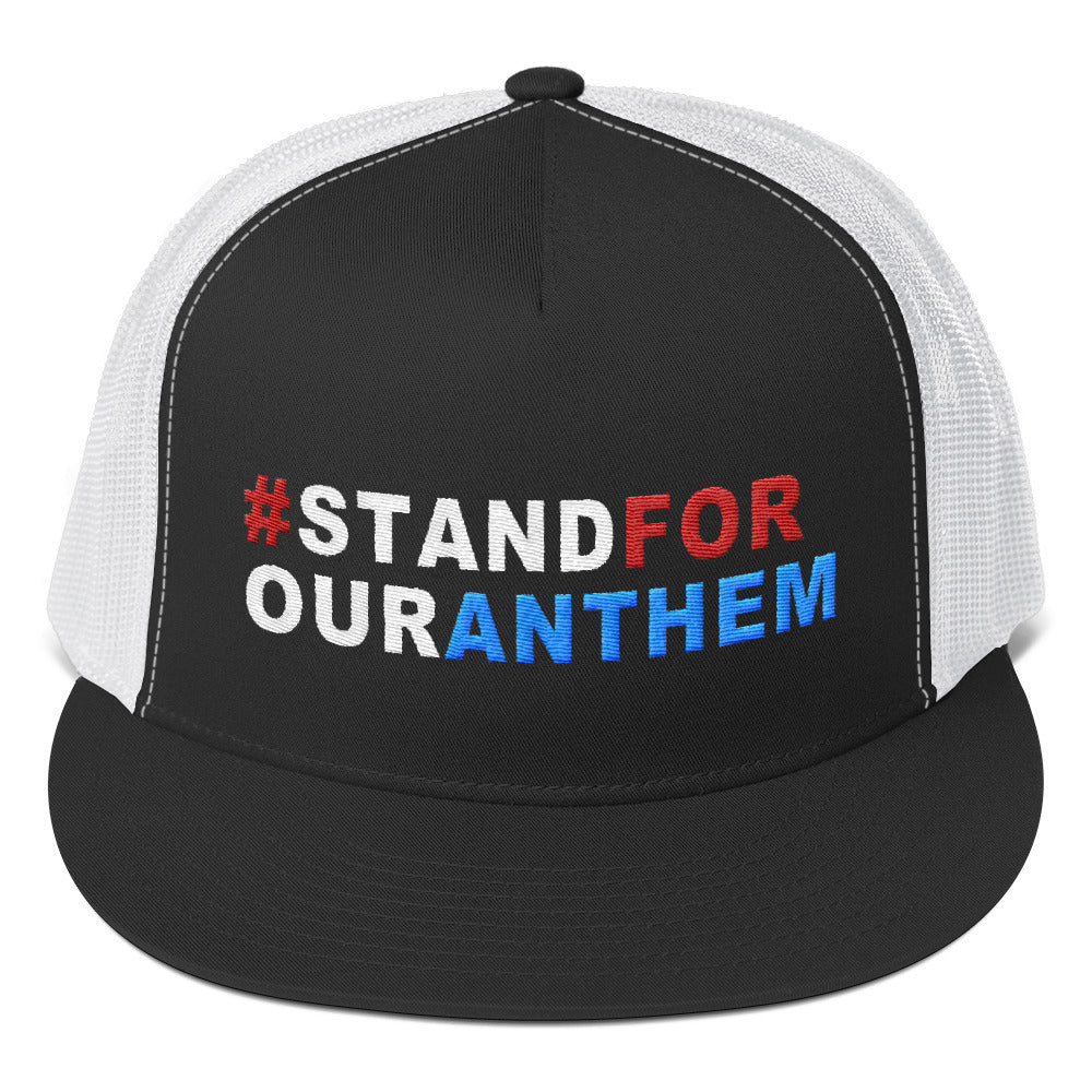 Stand For Our Anthem Trucker Cap - Miss Deplorable
