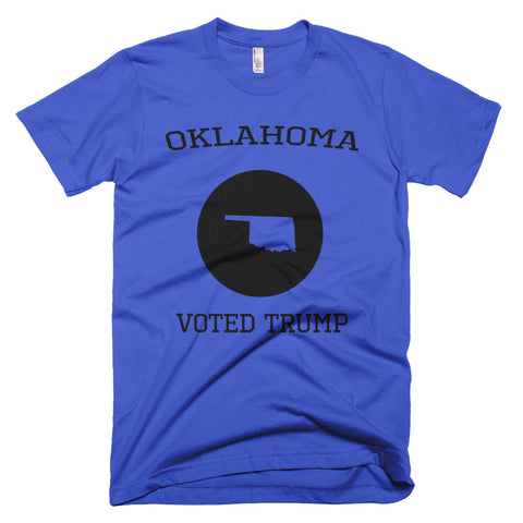 Oklahoma Voted Trump Short sleeve Donald Trump men's t-shirt - Miss Deplorable