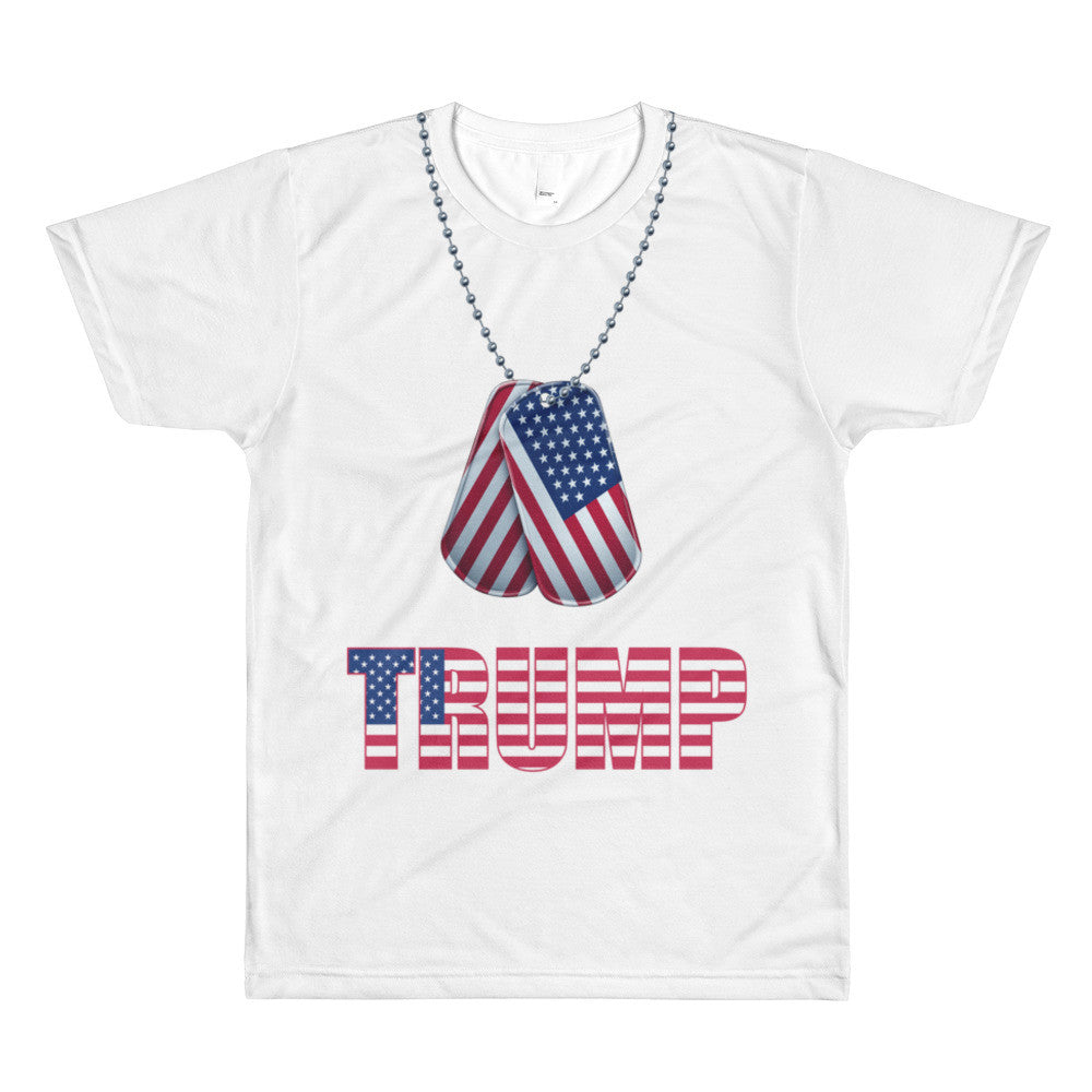 Donald Trump Shirt | American Dog Tag White Unisex Tee - Miss Deplorable