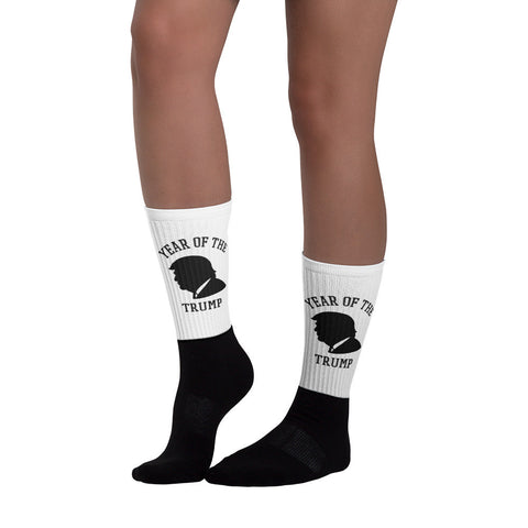 Year Of The Trump Black foot socks - Miss Deplorable