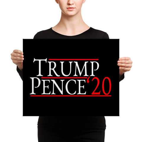 Trump Pence 2020 Wall Canvas - Miss Deplorable