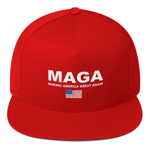 Making America Great Again Flat Bill Cap - Miss Deplorable