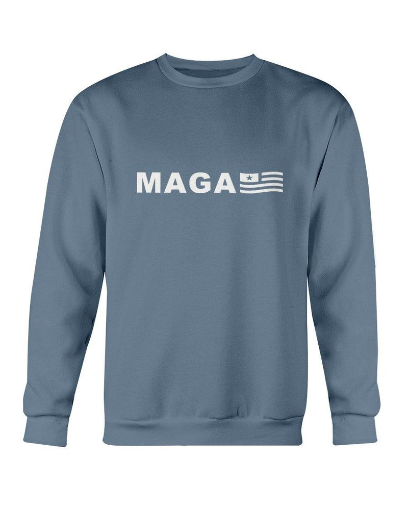 MAGA Sweatshirt Indigo Blue (MD FL) - Trump Save America Store 2024