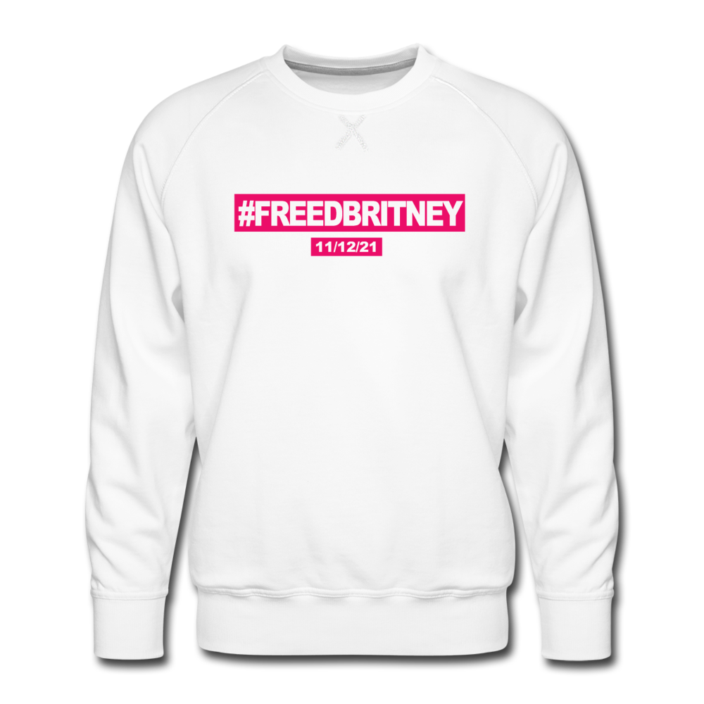 Freed Britney Premium Sweatshirt (SPD) - white