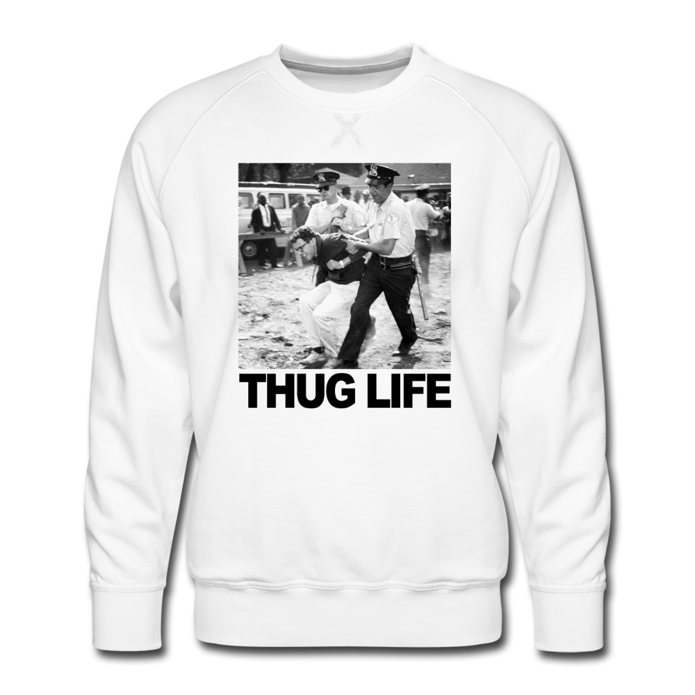 Bernie Thug Life Premium Sweatshirt (SPD) - white