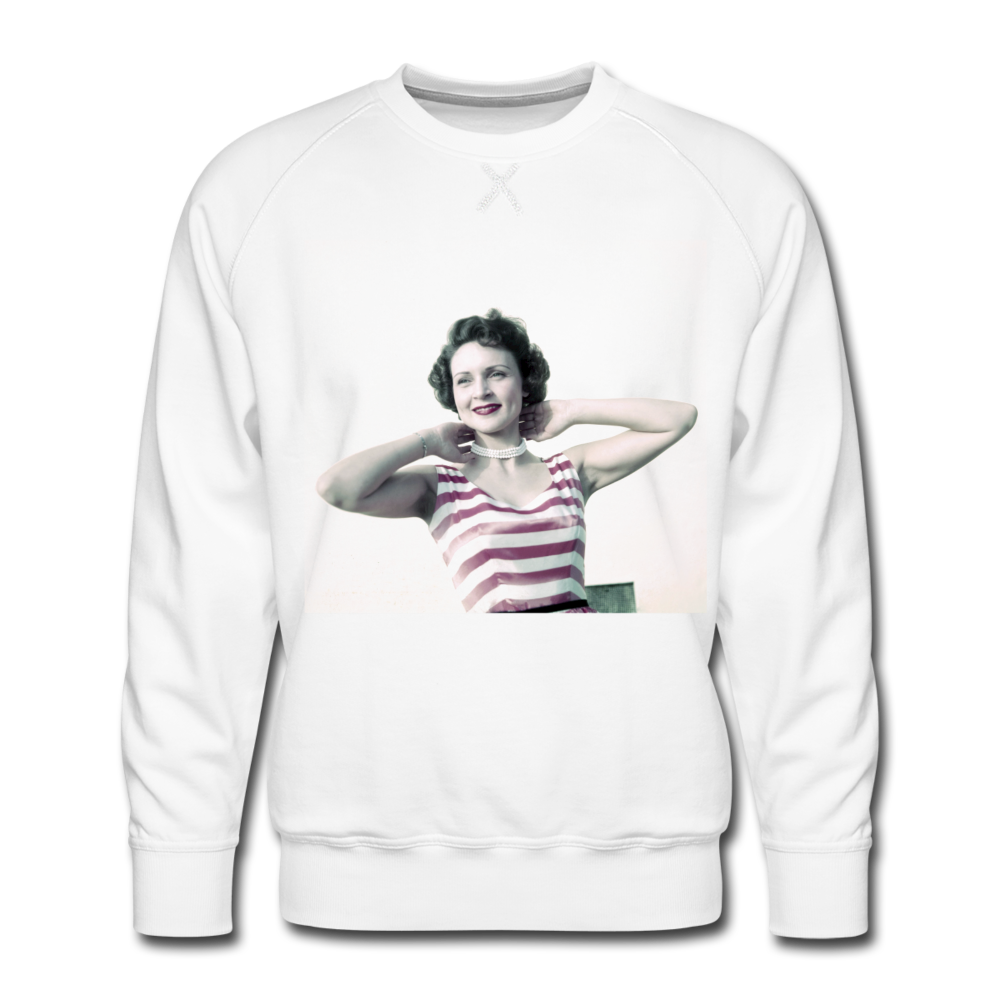 Young Betty White Shirt - Classic Sweatshirt - white