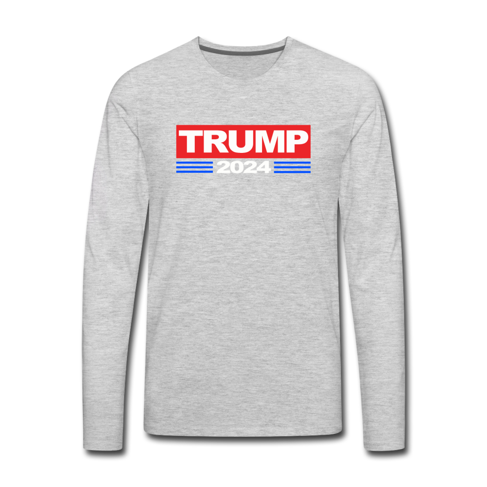Trump Long Sleeve T-Shirt (SPD) - heather gray