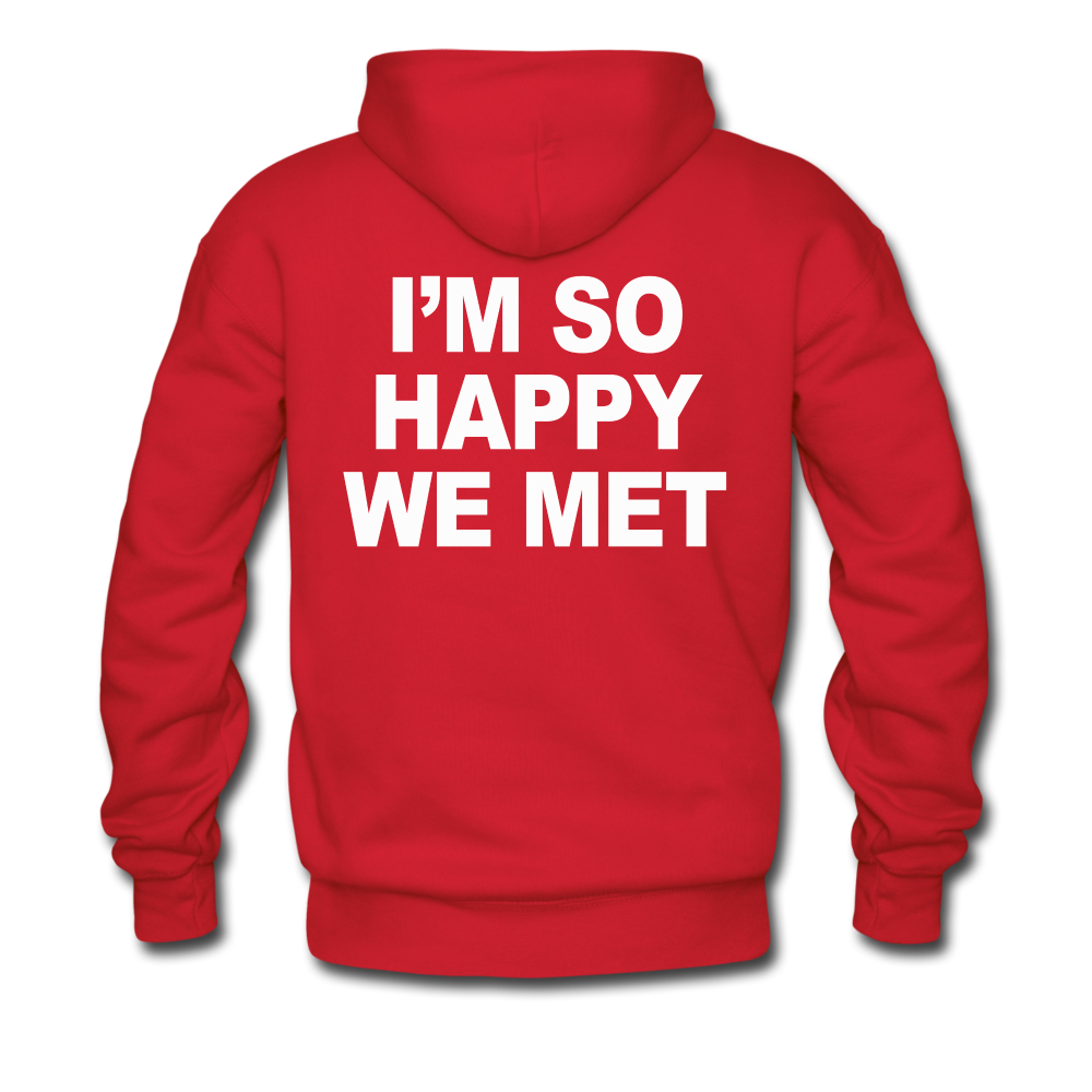 Happy We Met Hoodie (SPD) - red