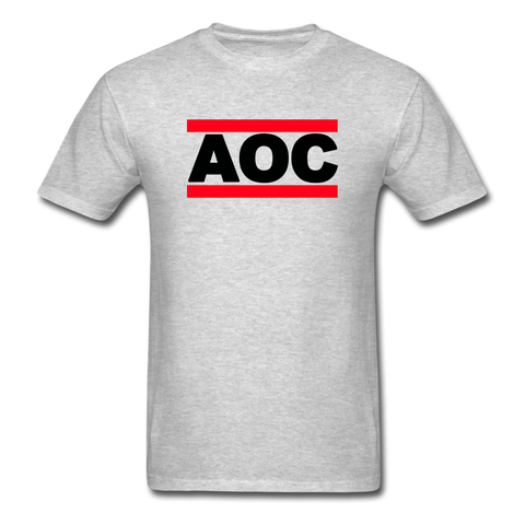AOC Black Text Shirt (SPD) - heather gray