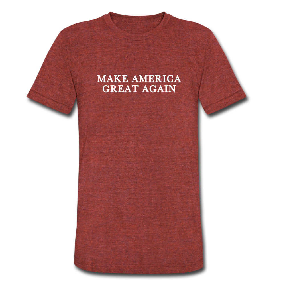 MAGA Women's Tri-Blend Dolman Shirt (SPD) - heather cranberry