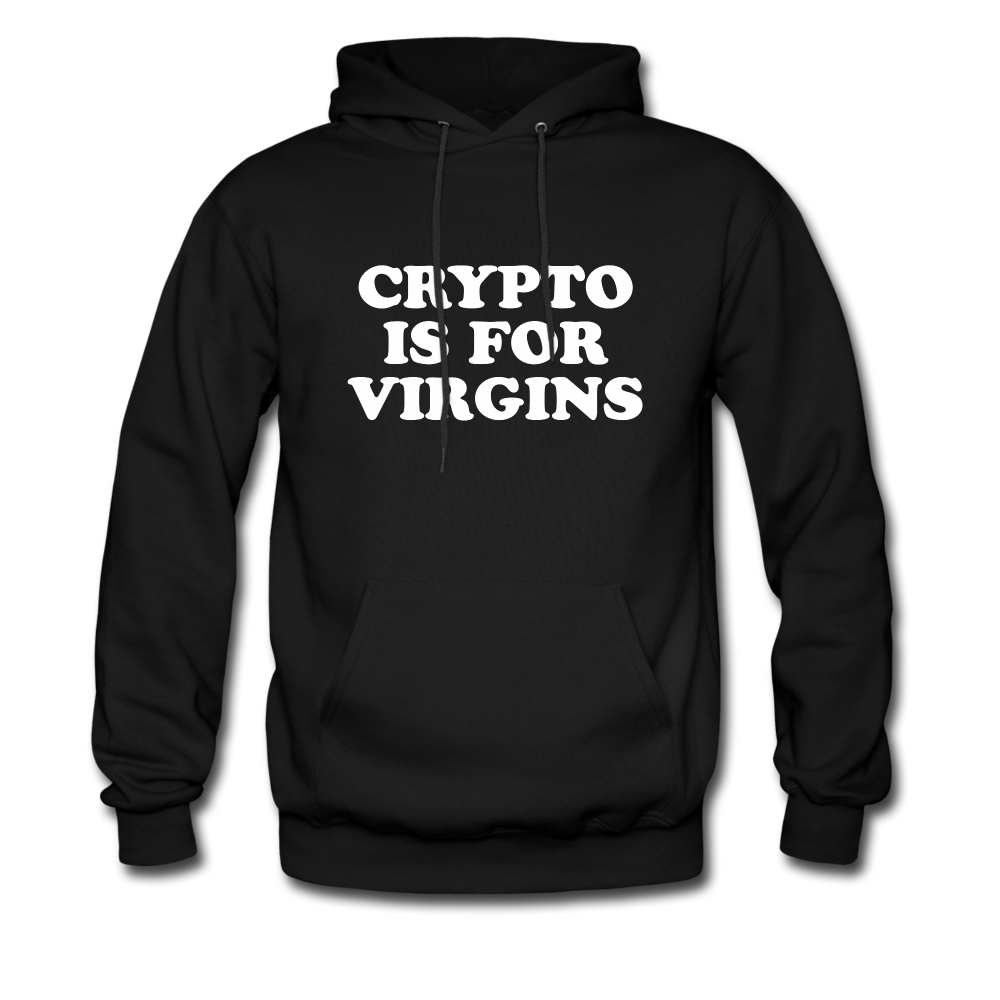 Crypto Is for Virgins Hoodie (SPD) - black