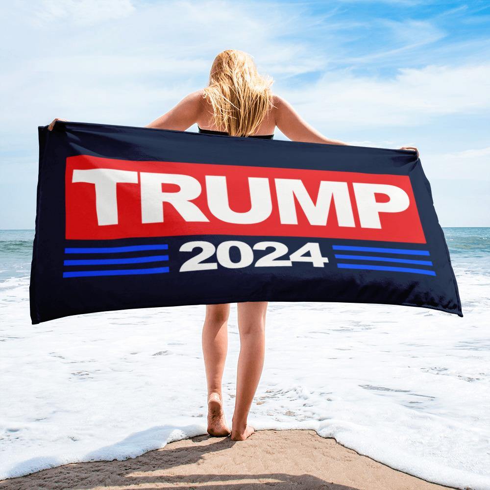 Trump 2024 Beach Towel - Trump Save America Store 2024