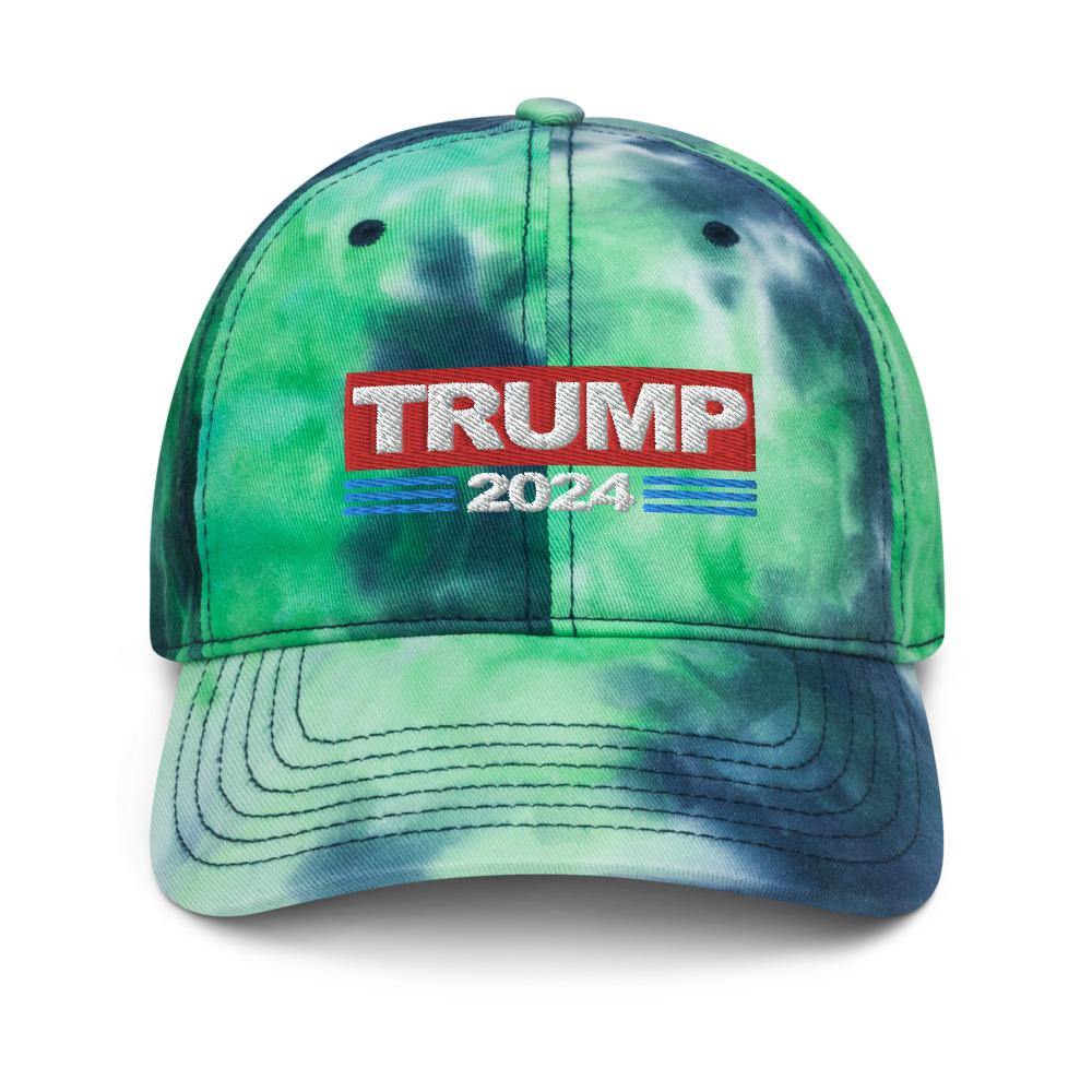 Trump 2024 Tie Dye Baseball Hat - Trump Save America Store 2024