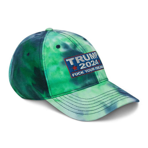 Trump 2024 F Your Feelings Tie Dye Baseball Hat - Trump Save America Store 2024