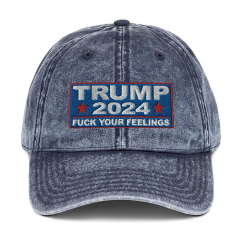 Trump 2024 Hat F Your Feelings Vintage Baseball Cap - Trump Save America Store 2024