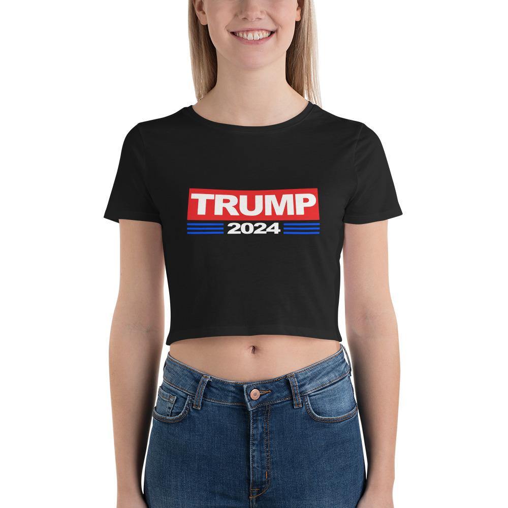 Trump 2024 Women’s Crop Tee - Trump Save America Store 2024